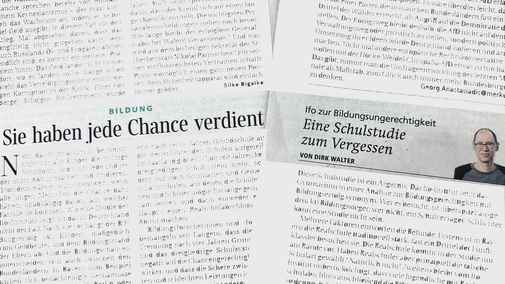 Die Bewertungen der Medien könnten unterschiedlicher nicht sein, wie die Beispiele aus der SZ und dem Münchner Merkur zeigen.